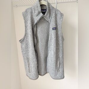 Patagonia Heather Gray Fleece Vest